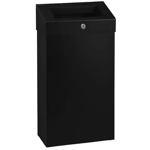 Merida KSC102.R Корзина для мусора с конусным отверстием металлическая "MERIDA STELLA R" (BLACK) 47 л.
