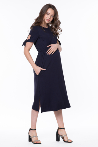 Платье для беременных 10685 синий