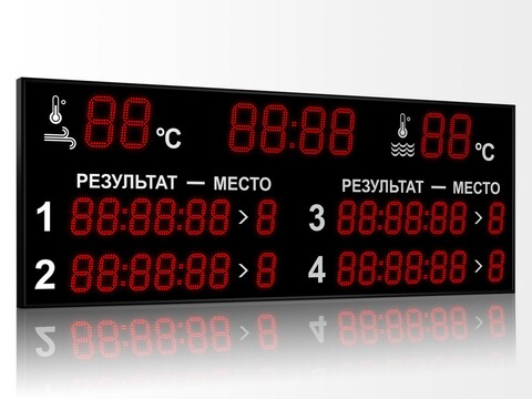 Табло для плавания Импульс 713-D18x8-L4xD13x7-T-T2