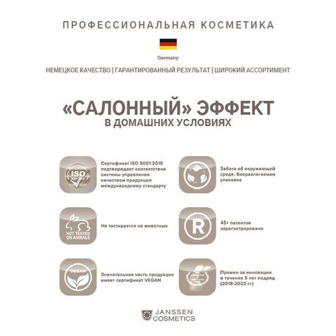 JANSSEN COSMETICS Осветляющие ампулы, 3x2 мл | MELAFADIN FLUID