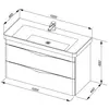 Aquanet 183083 Компл.3 - Тумба Орлеан 105 цв.белый (183083)
