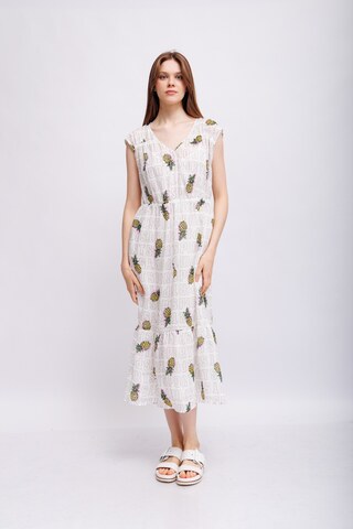 Marc Cain Sports Платье из рами с ананасами
