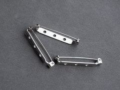 Основа для броши с замком 38 мм, покрытие родий