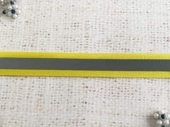 Лента-стропа светоотражающая, ш. 2 см, жёлтый