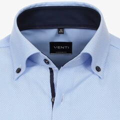 Рубашка Venti Modern Fit 613681900-101 голубая короткий рукав