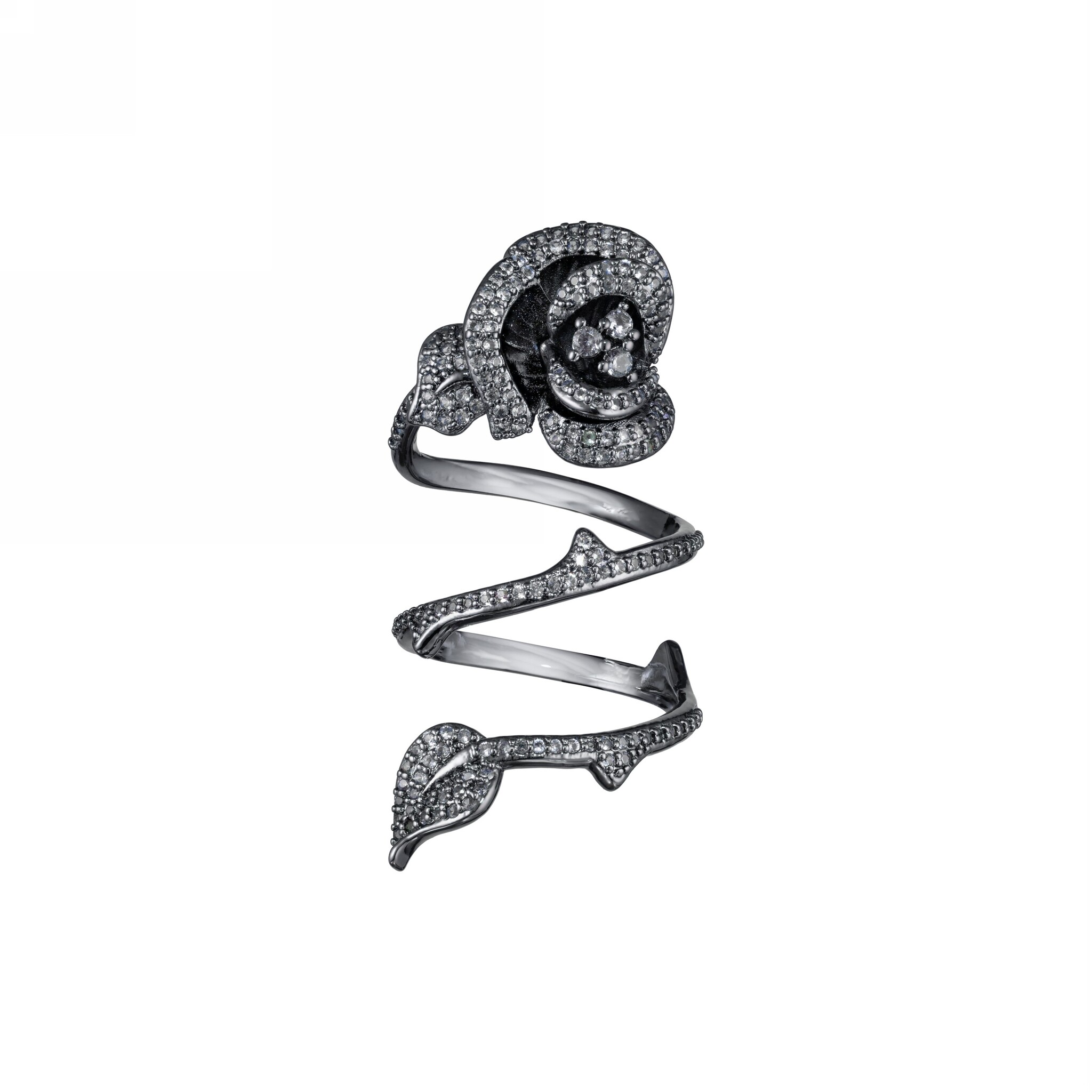 Кольцо Big Rosa Secret Garden Ring - Black