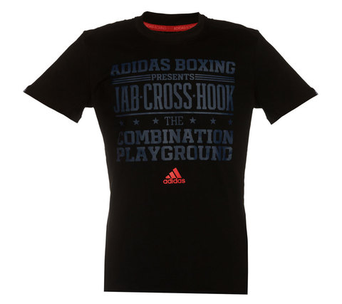 Футболка Graphic Tee Slogan Boxing черно-красная