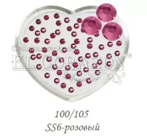 ЭК Стразы стеклянные 100шт/105  SS6-розовый