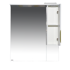 Зеркало-шкаф MISTY Престиж - 80 (правое) золотая патина