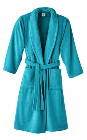 Халат Blanc des Vosges Uni Celadon бирюзовый