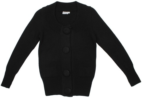 Черный кардиган на кнопках REMIX
