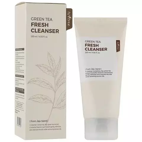 IsNtree Green Tea Fresh Cleanser освежающая гель-пенка для умывания с экстрактом зеленого чая