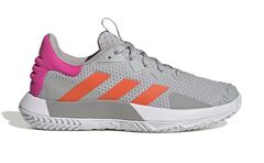 Женские теннисные кроссовки Adidas Sole Match Control W - grey two/solar orange/team shock pink