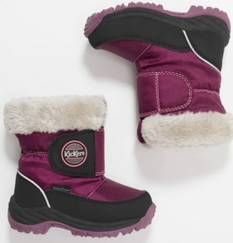 Зимние ботинки KicKers Low boots Black purple 744630 83