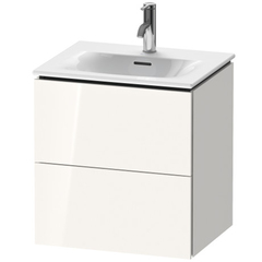 Duravit L-Cube Тумба подвесная под раковину # 234453, 2 ящика, 550x520x421мм, цвет White High Gloss LC630402222 фото