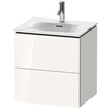 Duravit L-Cube Тумба подвесная под раковину # 234453, 2 ящика, 550x520x421мм, цвет White High Gloss LC630402222