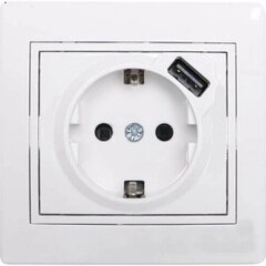 MIRA 701 0202 181 Розетка с USB белый с белой вставкой