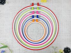 Пяльцы набор, d 26 см, 21,5 см, 18 см, 14 см, 11 см