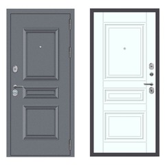 Купить Входная дверь М52 букле графит ФЛ-10 velluto bianco