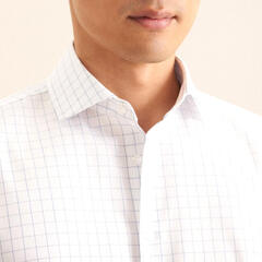 Сорочка мужская Seidensticker Slim Fit 01.646157-15 в тонкую синюю клетку