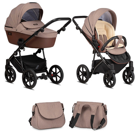 Коляска TUTIS 2в1 VIVA LIFE Ткань + ECO кожа DEEP TAUPE