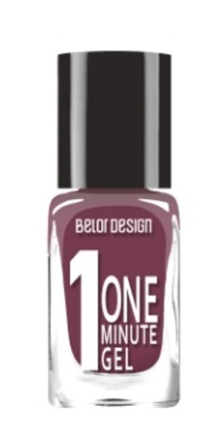 BelorDesign Лак для ногтей One Minute Gel тон 218 фиолетовая готика 10мл