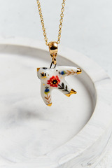 Кулон из фарфора «Птичка», Беларусь