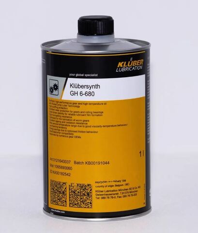 KLUBER Klubersynth GH 6-680 - масло для червячных редукторов - 1 л