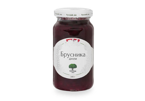 Джем "Русский лес" брусника, 340г