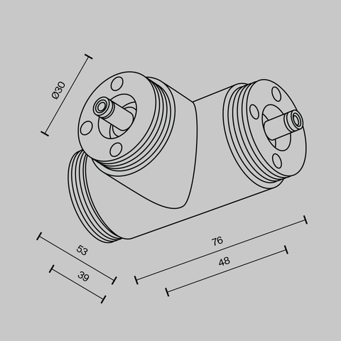 Комплектующие для систем освещения с токоведущими элементами Maytoni Accessories for system shelf CA015TC-B