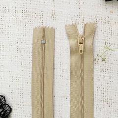 Молния брючная SBS автомат, L 20 см, Т3, н/р, светло-бежевый