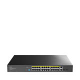 Cudy - Коммутатор с 26 гигабитными портами (24 порта PoE+) и 2 портами SFP GS1026PS2