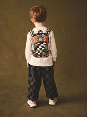 Лонгслив и брюки в комплекте для мальчика Next B84-717, Белый, Серый