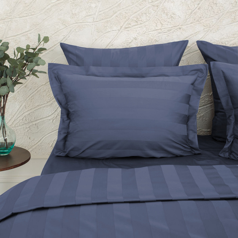 Постельное бельё LaPrima «Urban Classic» (полоса 5х5) мако-сатин (2 сп) - Сапфировый - купить 5