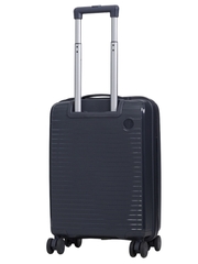 Чемодан полипропилен Серый ЛЮКС (S) 55х20х37 см/2,4 кг1