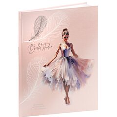 
          Дневник школьный Проф-Пресс 1-11 кл., 40л., 7БЦ, глянцевая ламинация, серебряное тиснение, лён, "Балерина и перья"