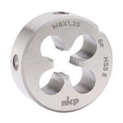 Плашка М 8,0х1,25 DINEN22568 HSSE 6e 25х9мм NKP 289080N
