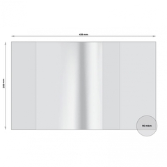 
          Обложка 255*418 мм, для тетрадей и учебников, Alingar, с прозрачным клапаном, ПВХ, 90 мкм