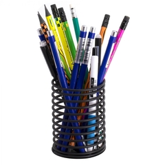 
          Подставка-стакан д/канцтоваров, Alingar, металлическая, форма пружинки, черный