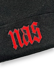 Шапка NAS-Illmatic black с подворотом