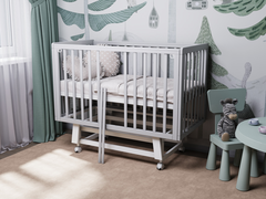 Кроватка детская Incanto Anniken Exclusive (серый/белый) маятник продольный