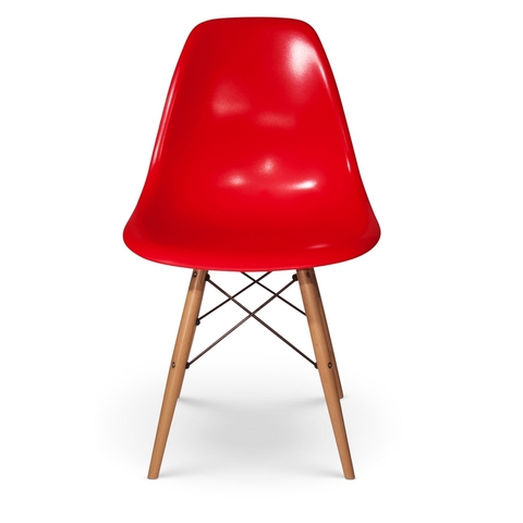 Стул Eames Style DSW Chair красный