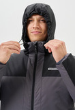 Премиальный теплый зимний костюм Nordski Winter Black/Grey мужской