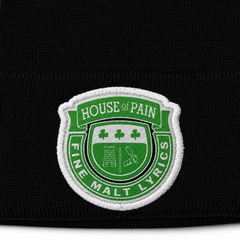 Шапка-Бини с подворотом House of Pain "Fine Malt Lyrics" (green/white)