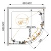 Душевой уголок Cezares STYLUS-O-M-R-2 STYLUS-O-M-R-2-100-C-Cr