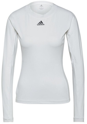 Женская теннисная футболка - Adidas Freelift LS TOP - white/black