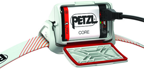 Картинка фонарь налобный Petzl Actik Core 2022 красный - 5
