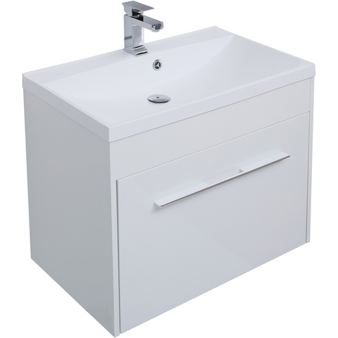 Aquanet 274144 Тумба Августа 75 цв.белый (ручка хром) (274144)