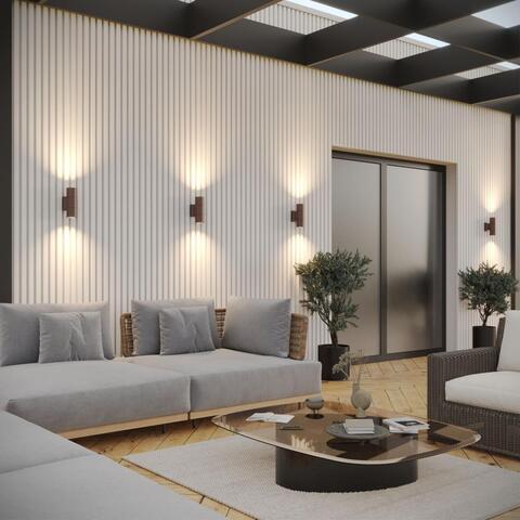 Уличный настенный светильник Novotech 370989 STREET NT25 000 коричневый IP65 GU10 2*50W 100-240V LANDSCAPE