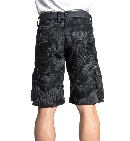 Affliction | Шорты мужские NOBLE CARGO SHORT 110WS175 перед